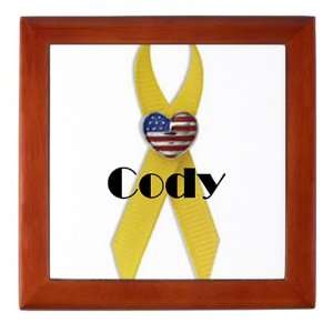  Military Backer Cody (Yellow Ribbon) Keepsake Box