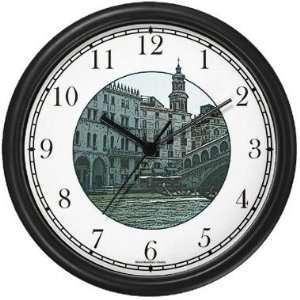  Venice Canal   Italy   Famous Landmarks Wall Clock by 
