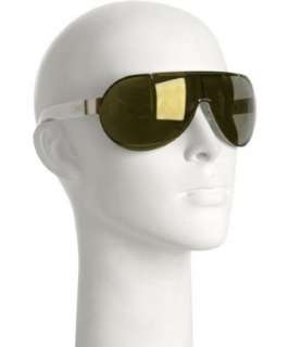Gucci gold rimless aviator sunglasses   