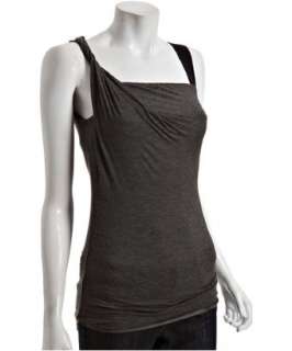 Bailey 44 anthracite jersey Koutoubia twist shoulder top   