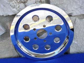 61 TOOTH CHROME REAR BELT PULLEY COVER FOR HARLEY SPORTSTER 1991 & UP