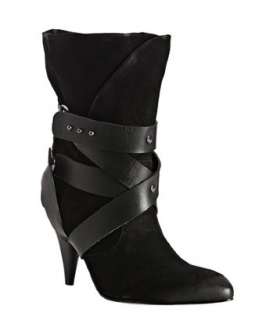 Mea Shadow black suede Cassandra wrapped boots   