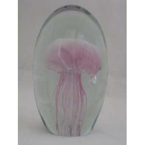 com Glass Jellyfish Paperweight 6 Pink Color (Glow in Dark)   Jelly 