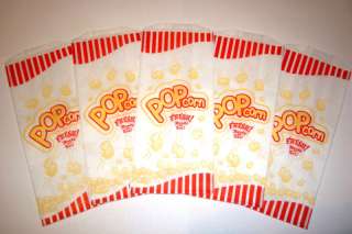 POPCORN BAGS 50 Pcs. 1 oz, OUNCE THEATER,PARTY,MOVIE  