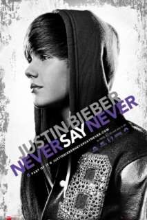 JUSTIN BIEBER   MOVIE POSTER (NEVER SAY NEVER)  