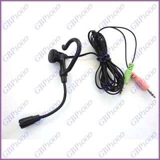 5mm Single Side Headset Earphone Microphone Mic For PC Laptop MSN 