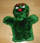   Grouch Furry Plush Hand Puppet Muppets Sesame Street Applause Vintage