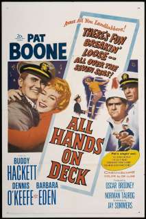 All Hands on Deck 1961 Orig Movie Poster Buddy Hackett  