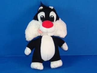 VINTAGE LOONEY TUNES BABY PLUSH SYLVESTER PUDDY CAT STUFFED ANIMAL TOY 