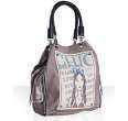 barbara rihl grey leather chloe glamour 4 zip tote