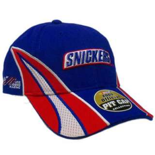 HAT NASCAR RACING PIT CAP 2009 SNICKERS KYLE BUSCH CAR #9 GIBBS BLUE 