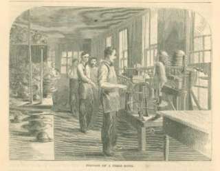 1864 Union Straw Works Foxborough Mass Straw Bonnets  