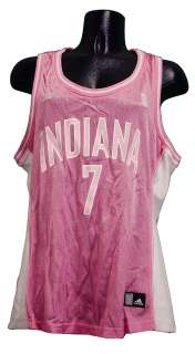 PACERS JERMAINE ONEAL WOMENS NBA JERSEY PINK L  