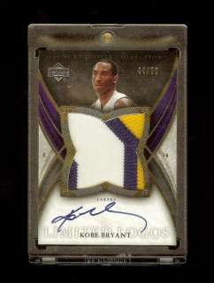 06 07 KOBE BRYANT UD EXQUISITE LIMITED LOGOS AUTO PATCH /50 SP  