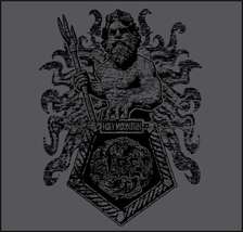   Holy Mountain   Stoner Doom T Shirt   Poseidon God   Neptune Tee