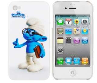   New Smurfs The Movie Brainy Smurf Case Cover for iPhone 4 4G  