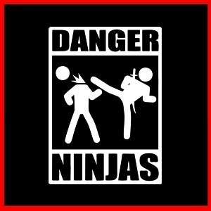 DANGER NINJAS (Funny Samurai Karate Kanji Zen) T SHIRT  