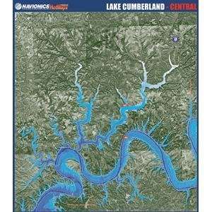  Navionics Paper Map Lake Cumberland   Central Kentucky 