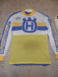 Husqvarna VINTAGE MOTORCYCLE RACING SHIRT Used GOOD COND Size ADULT L 