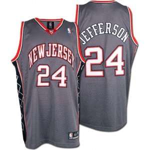  Richard Jefferson Grey Reebok NBA Authentic New Jersey 