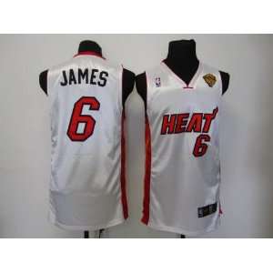  Miami Heat Lebron James White jersey size 50 Large 