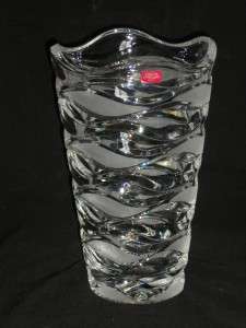 Cristal DArques Durand Crystal Glass Crescendo Vase  