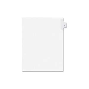   Dividers,Number 42,Side Tab,1/25 Cut,Letter,25/PK,WE