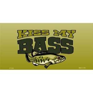   America sports Kiss My Bass Fishing License Plates