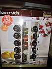 Kamenstein Revolving 20 Spice Jar Rack with Spices  NIB 037531023154 