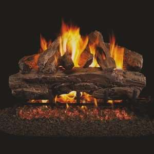 Peterson REAL FYRE Cedar Vented Gas Log Sets with Burner Natural Gas 