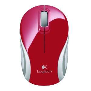  Logitech M187 Mouse   Wireless   Red   Radio Frequency   USB 