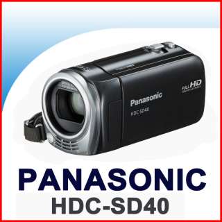 Panasonic HDC SD40 HD Camcorder Black – Brand New   HDCSD40 HDCSD40K 
