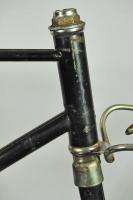   Rat rod bicycle frame & fork black steel middleweight bike  