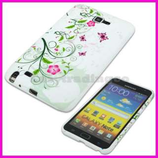   Cover Samsung Galaxy Note GT N7000 i9220 Pink Flower Butterfly  