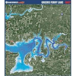  Navionics Paper Map Greers Ferry Lake   East ARKANSAS 