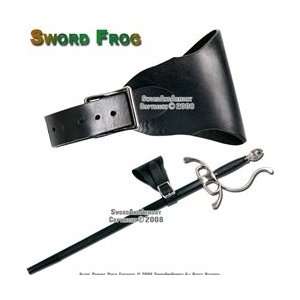  Leather Medieval Sword Frog Belt Hanger