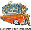 53, 1953 Chevy Pinup Girl Custom Car T Shirt, Size LG  