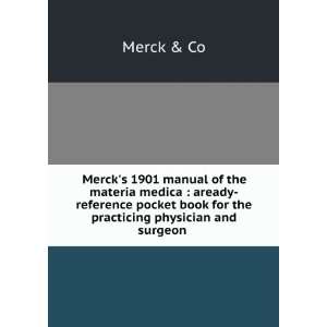  Mercks 1901 manual of the materia medica  aready 