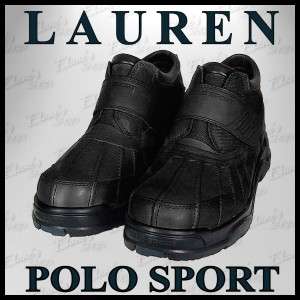 Ralph Lauren Polo Boots Sarrento BLK Leather PICK SIZE  