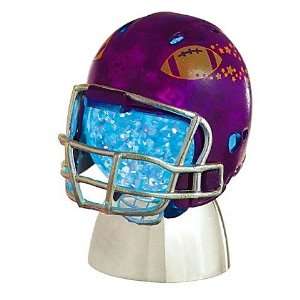  Football Helmet Mini Shimmer Light in Purple   Magnet and 
