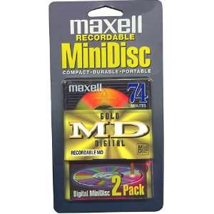  MAXELL GMD 74/2 Gold Recordable Mini Discs Electronics
