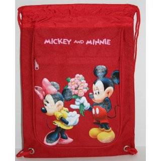 Disney Mickey Mouse and Minnie Mouse Drawstring Backpack