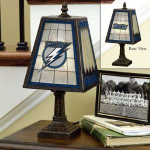  Tampa Bay Lightning Art Glass Table Lamp Memorabilia 