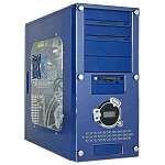   Dreamer ATX Mid Tower Window Computer Case w/420W Power Supply   BLUE