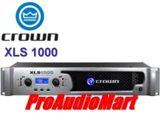 Crown XLS1000 amplifier XLS 1000 9 Pound Amplifier xls 1000 B stock 