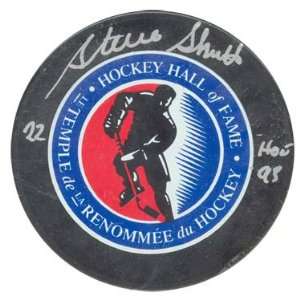   Shutt HOF 93 Autographed Hall of Fame Hockey Puck