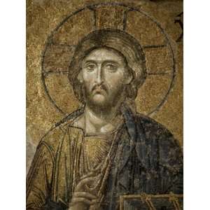 Mosaic of Christ, Santa Sofia, Istanbul, Turkey, Eurasia Photographic 