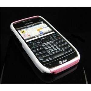   PINK Hard Plastic Robotic Cover Case w/ Screen Protector for Nokia E71