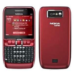  Nokia Red E63 Unlocked Bluetooth QWERTY 3G Smartphone 
