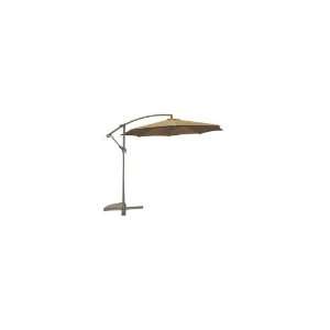    10 Foot Khaki Polyester Offset Umbrella Patio, Lawn & Garden